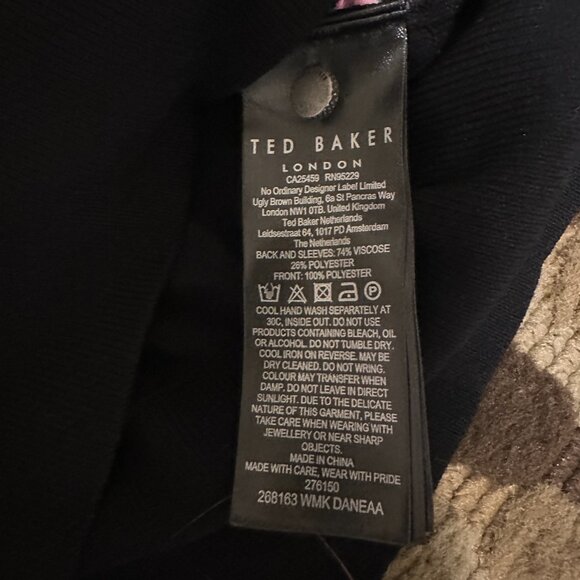 Ted Baker Daneaa Woven Front Mock Neck Sweater - Picture 8 of 8